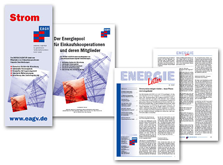Messeplakat - Werbeanzeige - Info-Brief: ENERGIE AGENTUR für gewerbliche Verbundunternehmen EAGV GmbH, Hamburg